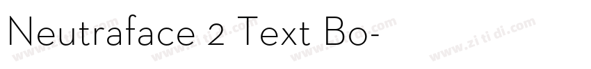 Neutraface 2 Text Bo字体转换